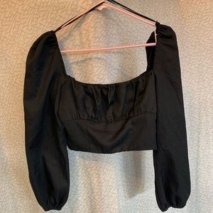 Princess Polly long sleeve crop top